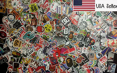 300 Random Skateboard Stickers Vinyl Laptop Luggage Decals Dope Sticker Lot Mix