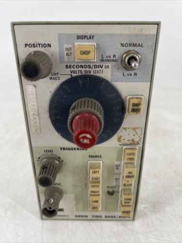 Vintage Tektronix 5b10n Time Base Ampl Test Panel Plug-in