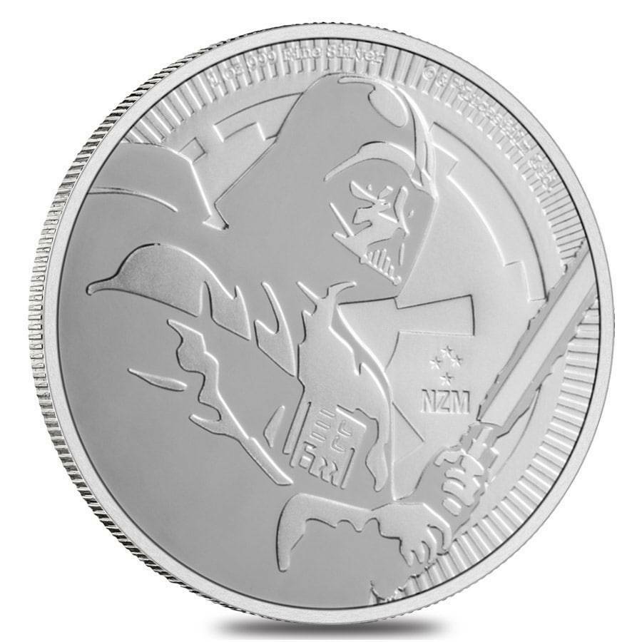 2020 - Niue Star Wars Darth Vader 1 Oz .999 Fine Silver Coin Bu In Stock!!