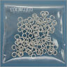 100pc Solid Sterling Silver 3mm 22 Gauge / 0.6mm Open Jump Ring Connector #33410