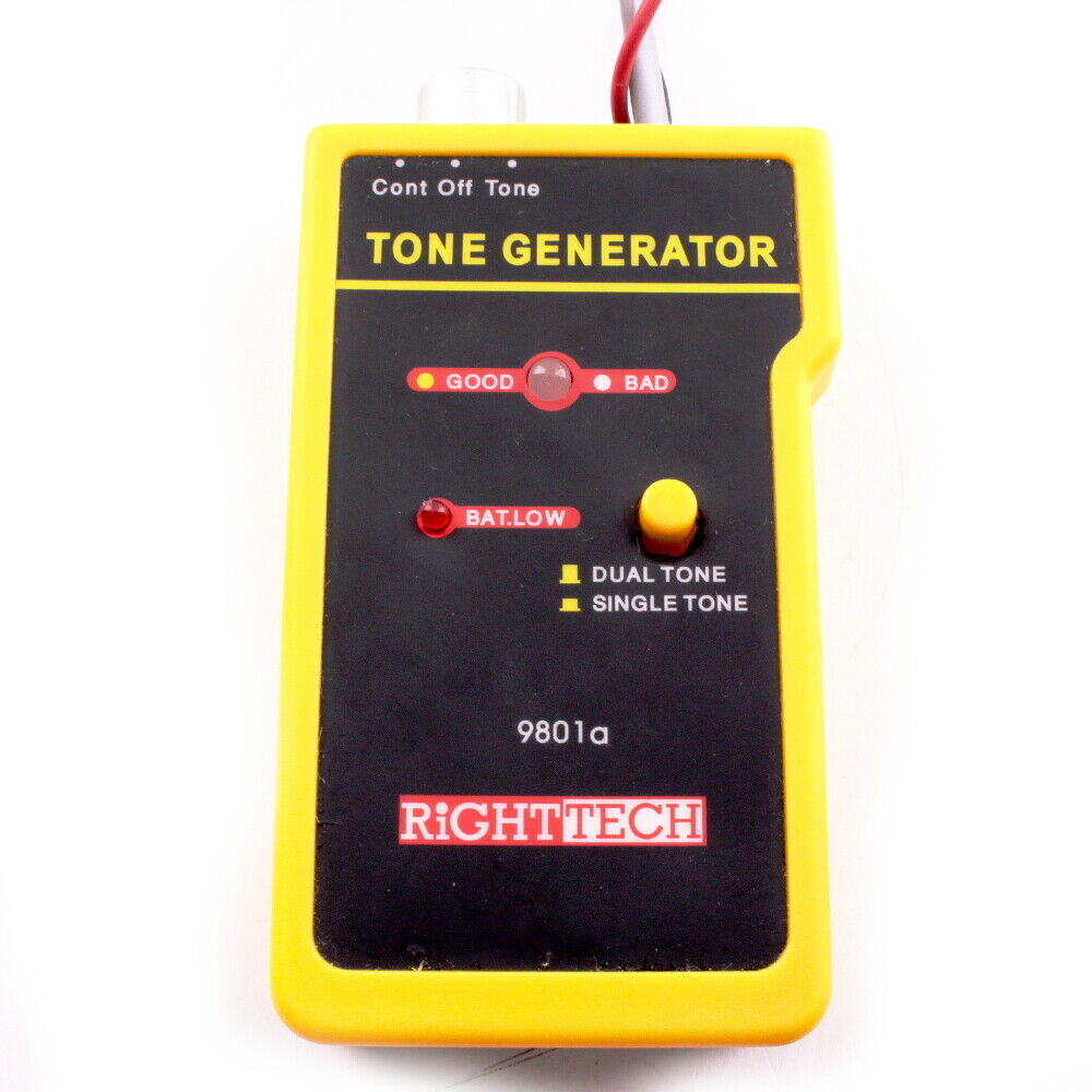 Righttec Tone Generator & Cable Probe Tracer Network Tester Kit 9801a - Used