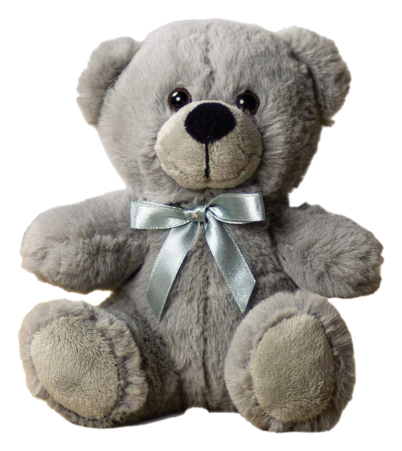 6" Gray Plush Teddy Bear Stuffed Animal Toy Gift New