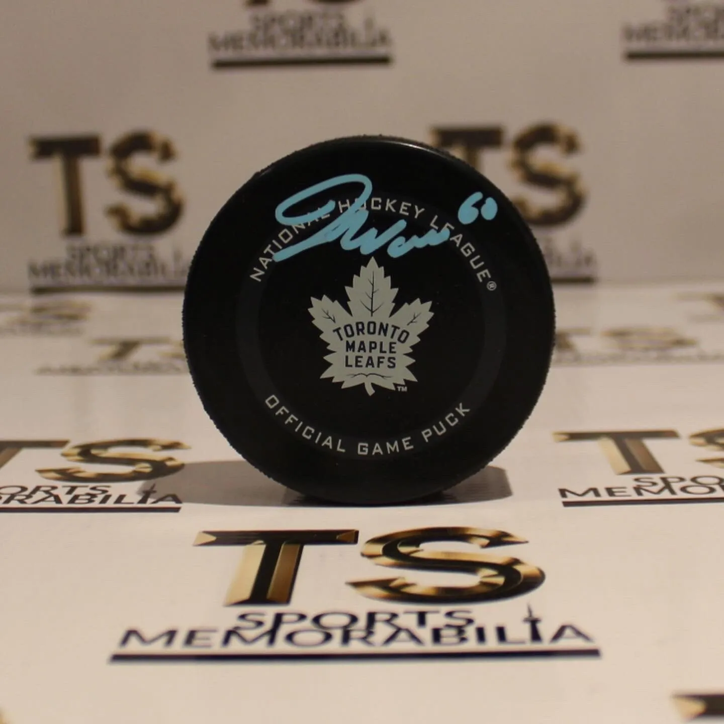 Joseph Woll Signed Autographed Toronto Maple Leafs Official Game Puck
