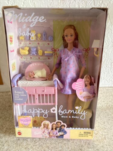 2002 Mattel ~ Happy Family ~ Midge & Baby Set