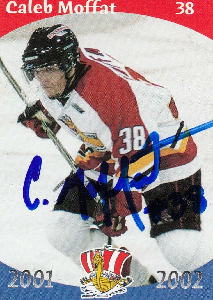 Caleb Moffat 2001-02 Team Pix #38 Baie Comeau Drakkar Auto/signed