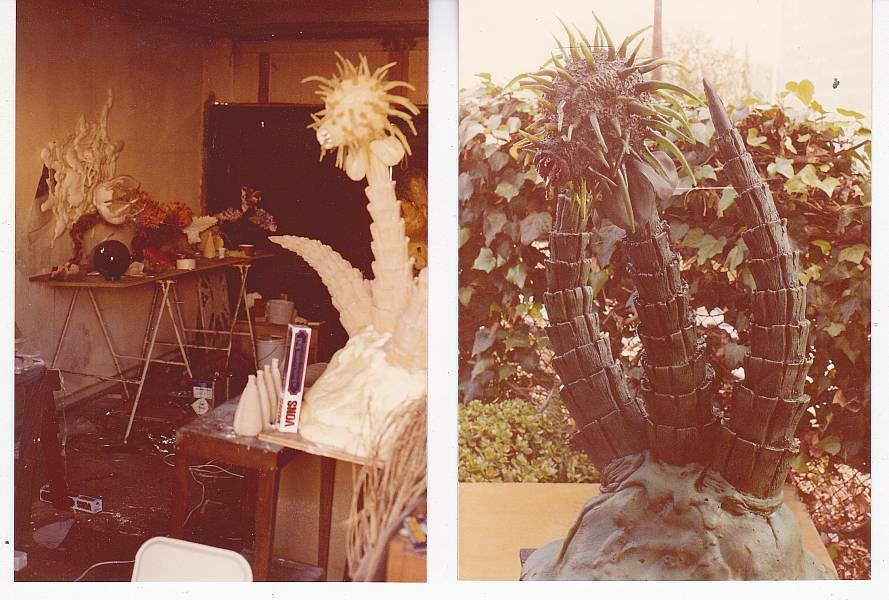Two 1982 Photos By Bob Short Of The Triffid Plant In E.t. The Extra-terrestrial.